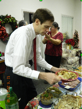 Picture of Steve Craig at a buffet table