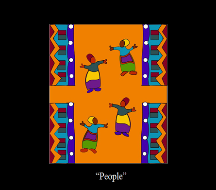 African clipart depicting people