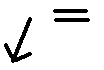 an equal sign nect to an arrow pointing left